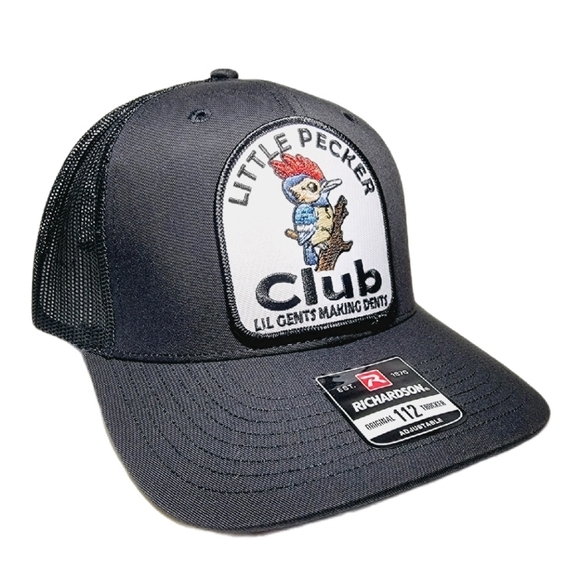 Little Pecker Club Lil Gents Making Dents Mesh Snapback Curved Bill Baseball - Picture 3 of 4